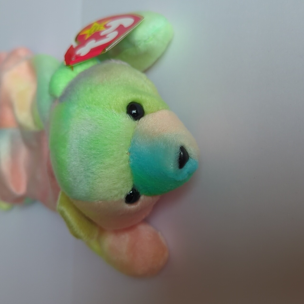 Ty Sammy Beanie Baby Bear 1998 Multi Colored Plush